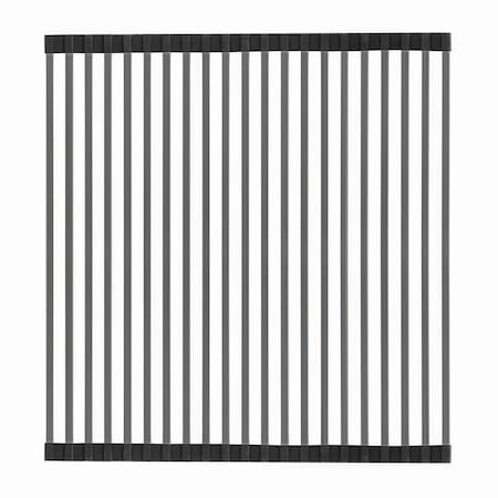 Whitehaus Noah Plus Stainless Steel Removable Roll Mat, Gunmetal WHNPLRM-GM